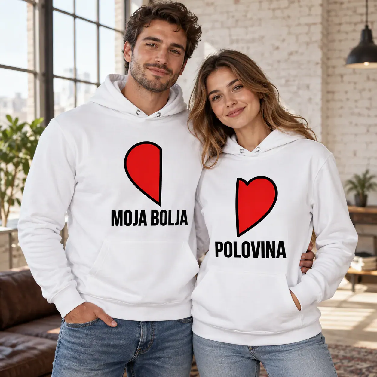 Bolja polovina · Duks, bijela boja — arm around waist