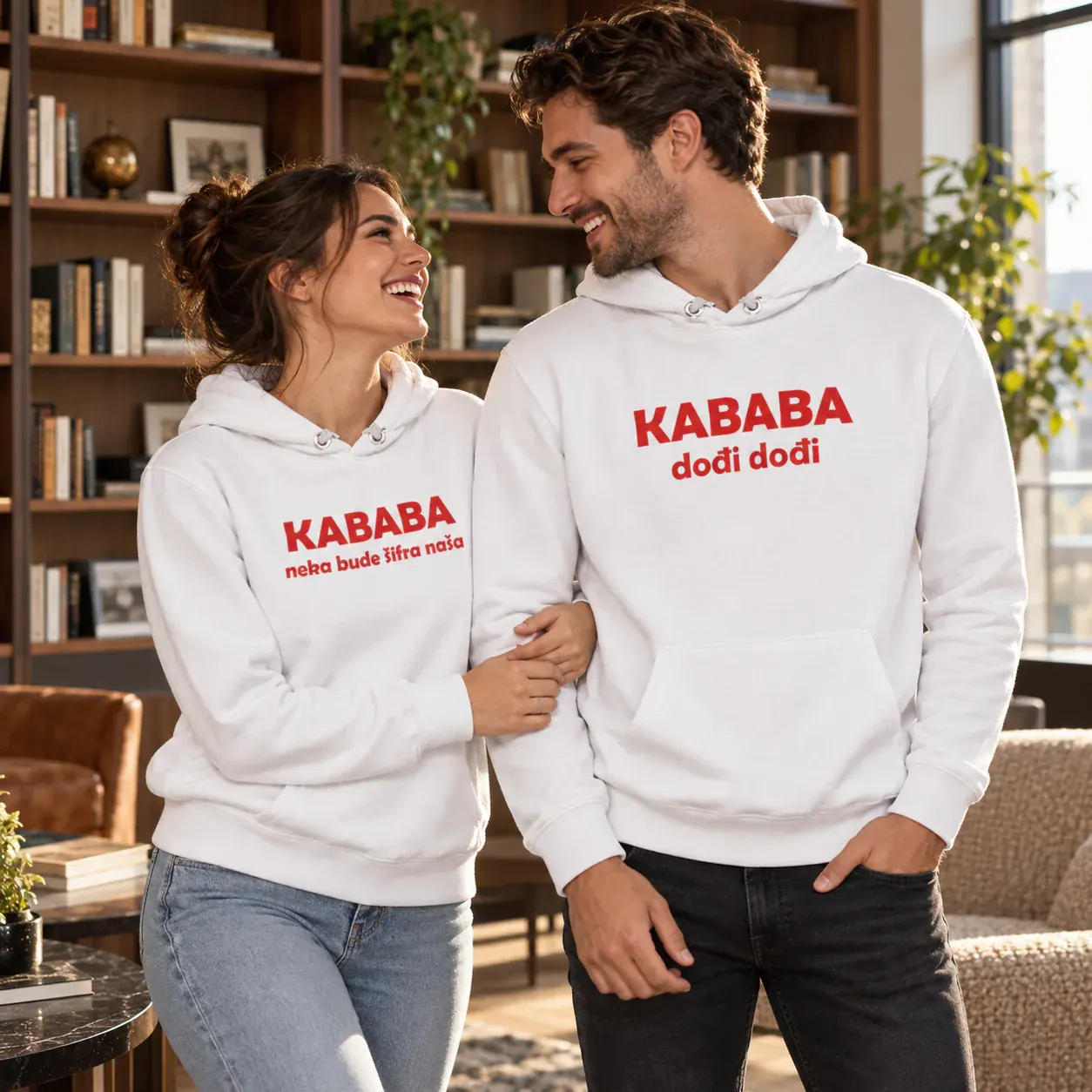 Kababa, bijela boja — facing laugh